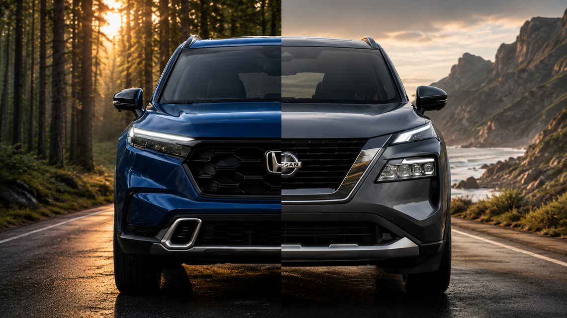 We Compared the 2026 Nissan Rogue and Honda CR-V. One Comes Out Ahead 