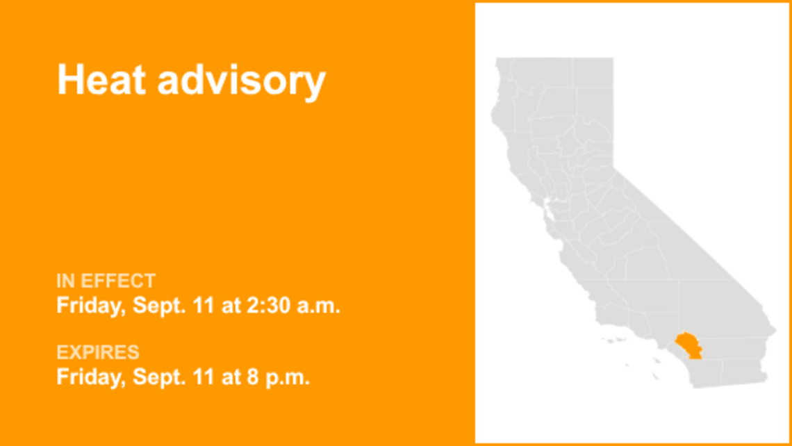 UPDATE: San Bernardino and Riverside County Valleys-The Inland Empire under a heat advisory 