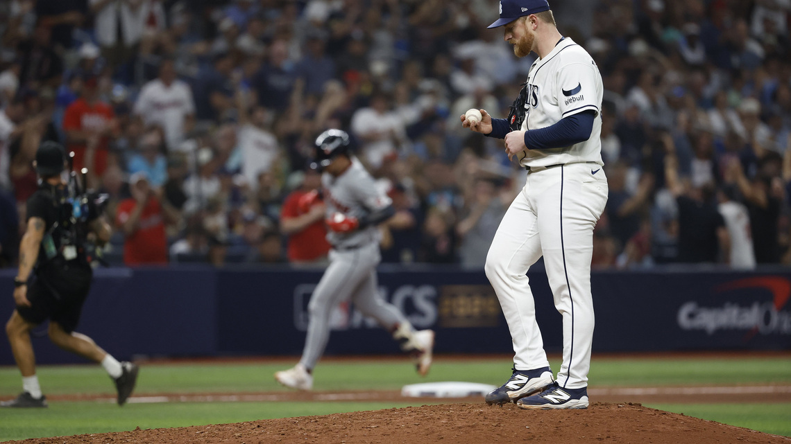 Rays let early lead get away, lose ALCS opener to gritty Guardians 
