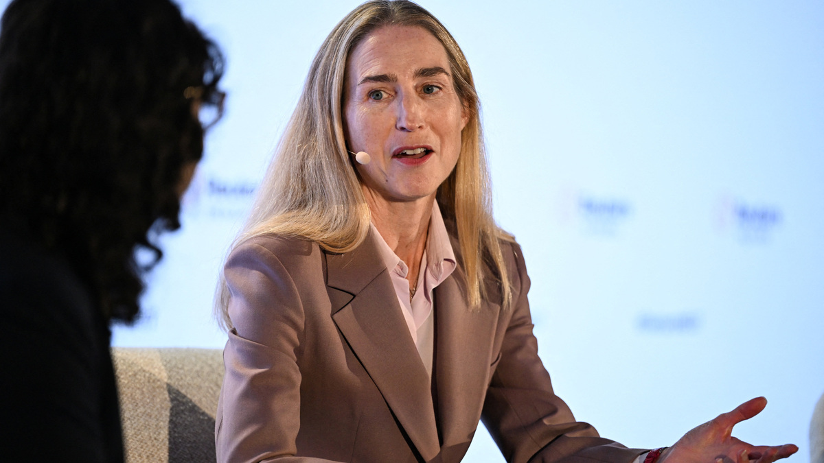 Zurich Insurance Chief Executive Officer - Life, Health and Bank Distribution Alison Martin speaks during the Reuters NEXT Europe 2026 summit, bringing together global leaders on policy, markets and industry to address key global challenges, in London, Britain, June 16, 2026. REUTERS/Chris J. Ratcliffe