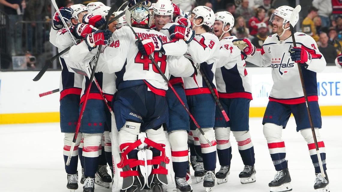 Dylan Strome's heroics help Caps nip Knights in shootout 