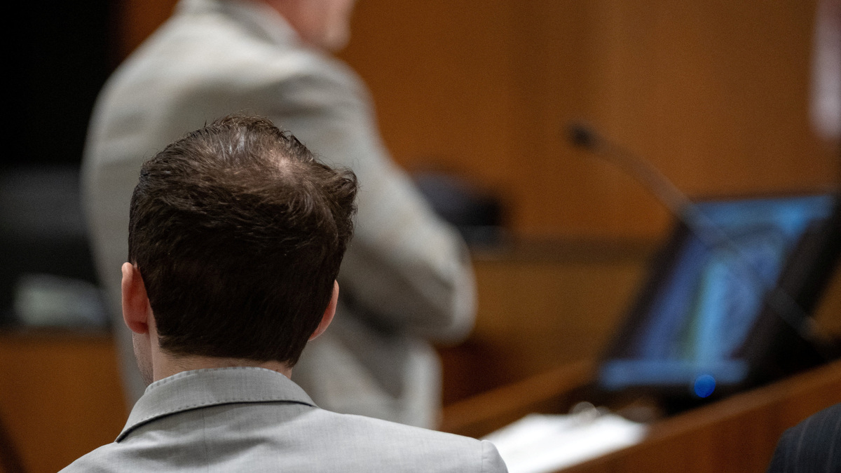 Tyler Robinson, accused in the fatal shooting of Charlie Kirk, listens to the prosecution during a preliminary hearing in 4th District Court in Provo, Utah, U.S., July 7, 2026.   Trent Nelson/Pool via REUTERS