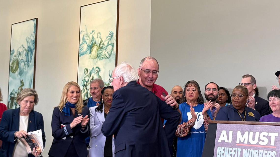 Sanders and Fain warn that AI, like NAFTA, could kill American jobs 