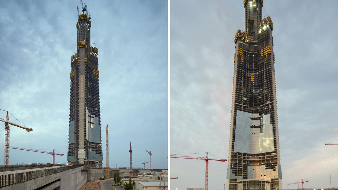 Images of the Jeddah Tower in Saudi Arabia. Images of the Jeddah Tower taken this week in Saudi Arabia.