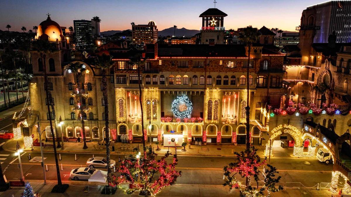 The Mission Inn is all decked out for its annual Festival of Lights display in Riverside, CA, on Tuesday, December 5, 2023. (Photo by Jeff Gritchen, Orange County Register/SCNG)