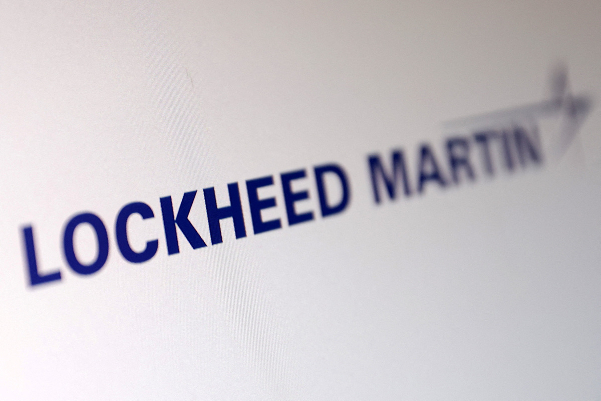 FILE PHOTO: Lockheed Martin logo is seen in this illustration taken July 26, 2025. REUTERS/Dado Ruvic/Illustration/File Photo