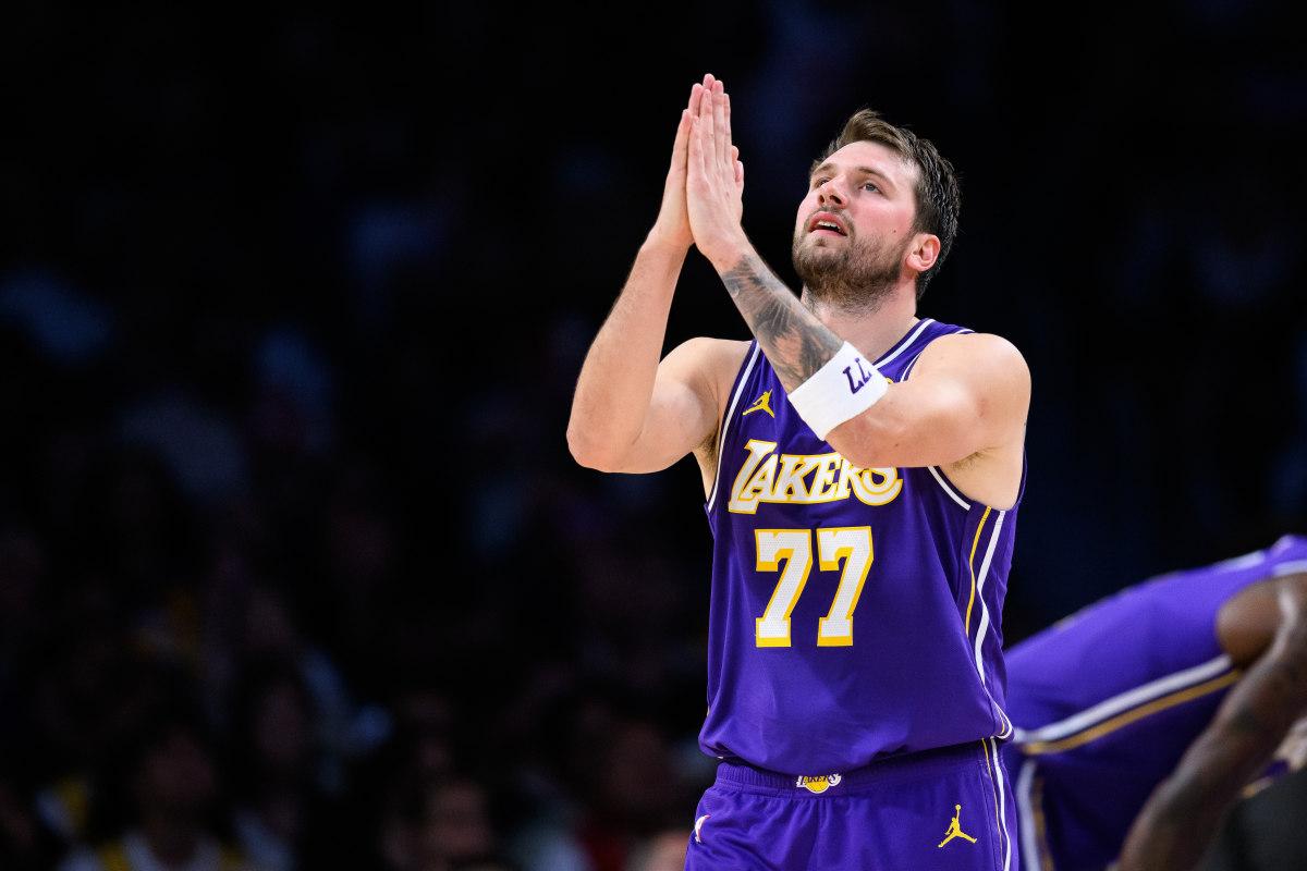  Los Angeles Lakers guard Luka Doncic (77) William Liang-Imagn Images