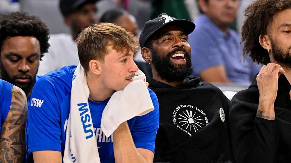  Cooper Flagg is the face of the Mavericks franchise, while Kyrie Irving is slated to re-join the lineup next year. | Jerome Miron-Imagn Images 