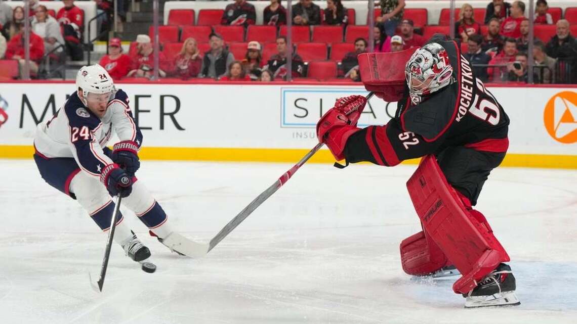 Pyotr Kochetkov sets Hurricanes franchise mark in win over Blues 