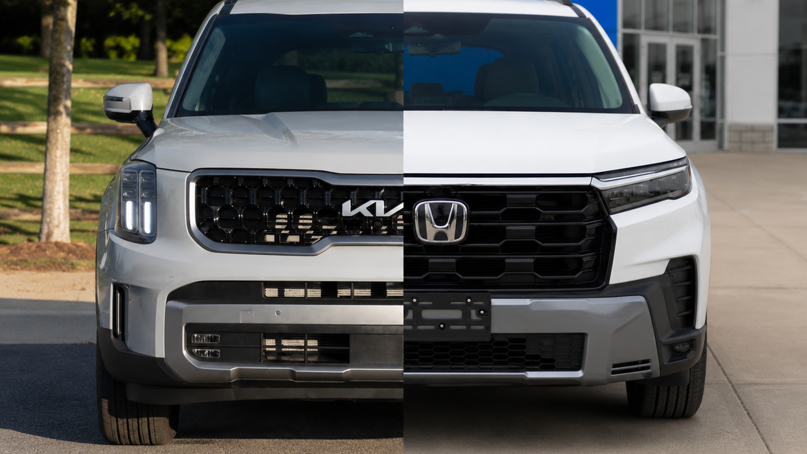 Honda Pilot Vs. Kia Telluride: Which One Is Safer?