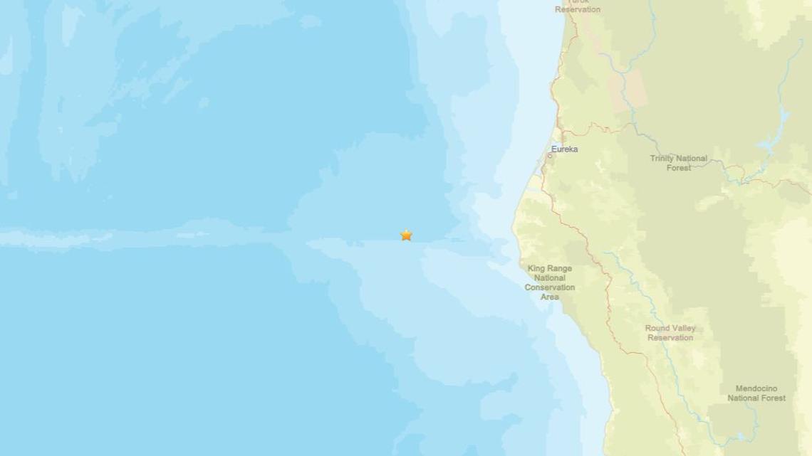 May 6: Earthquake of 2.4 magnitude registered near Petrolia, CA 