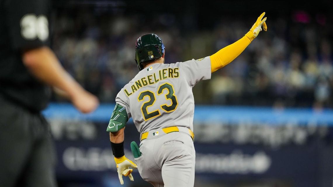 Athletics' Shea Langeliers riding historic start into Astros series 