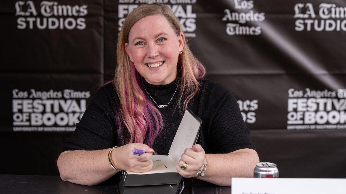 Rebecca Yarros in 2025Amanda Edwards/Getty