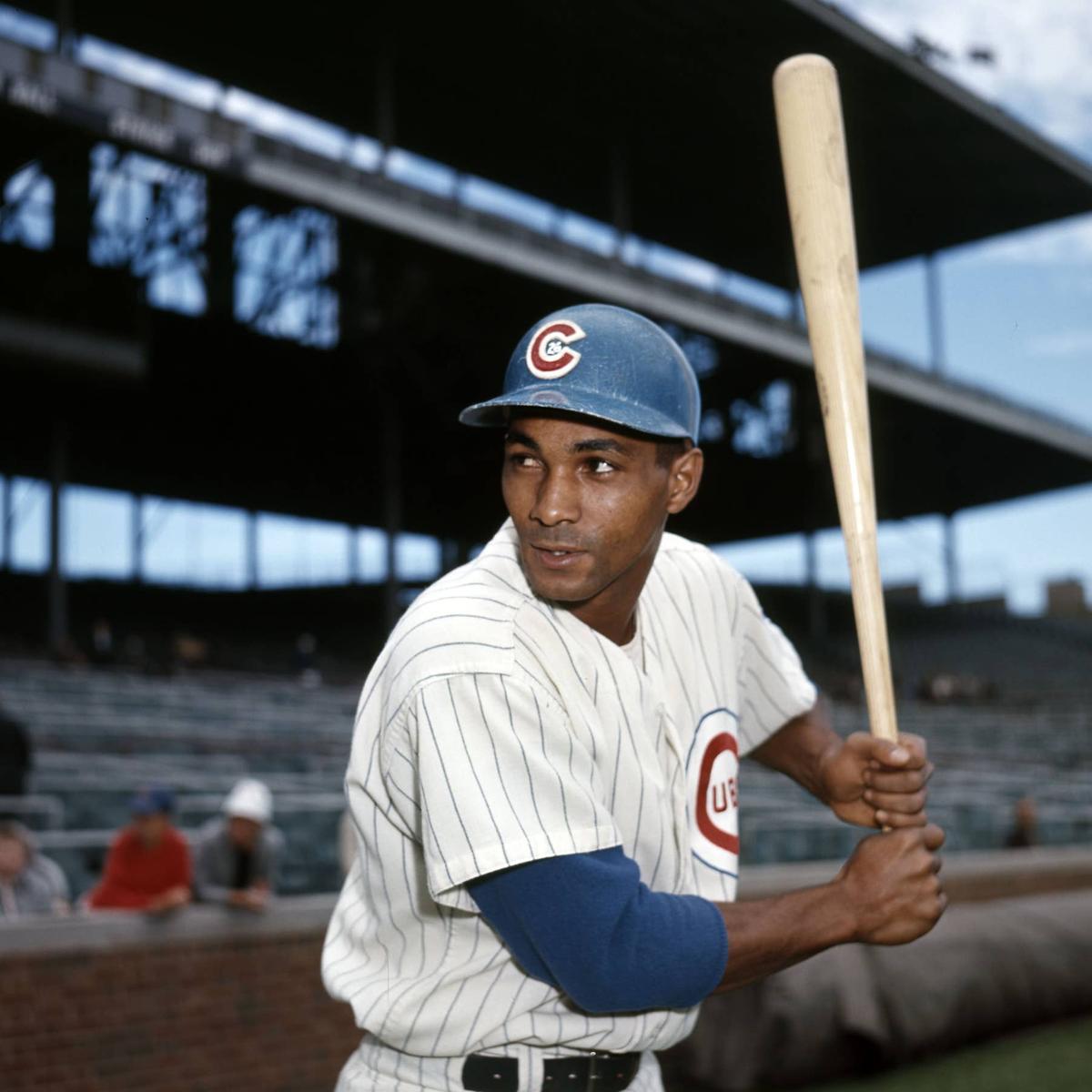  Chicago Cubs infielder Billy Williams poses for a portrait at Wrigley Field. Malcolm Emmons-USA TODAY Sports via Imagn Images