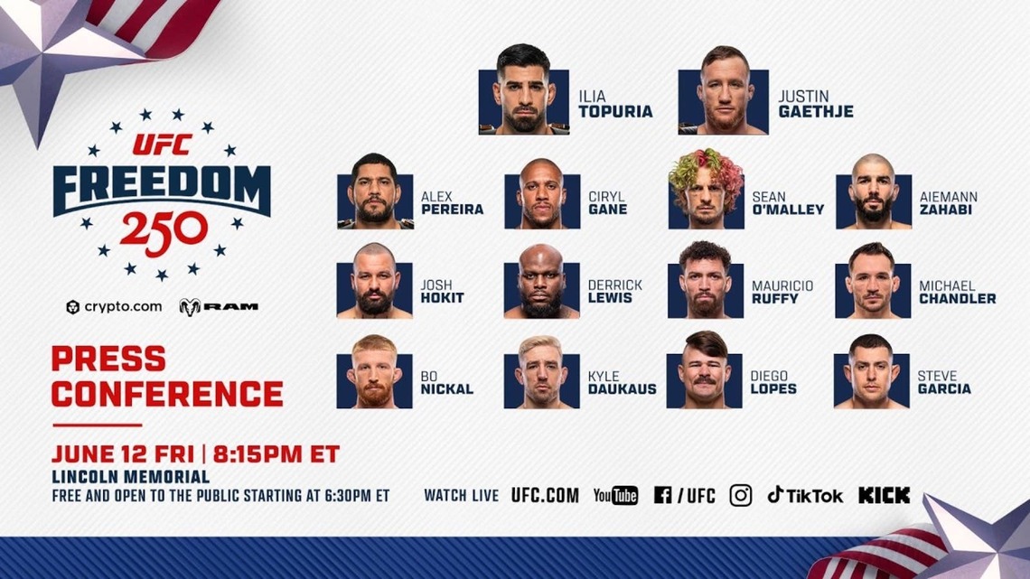 UFC Freedom 250 Pre-Fight Press Conference