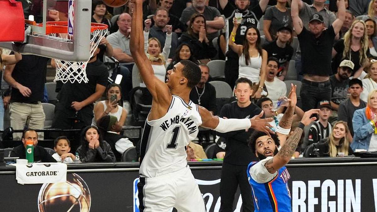  Victor Wembanyama was unstoppable against the Thunder in the Spurs' Game 4 Western Conference finals win. | Scott Wachter-Imagn Images 