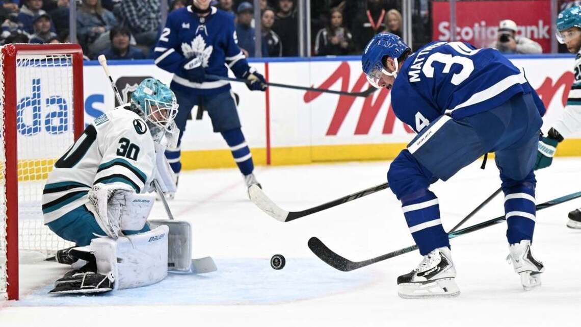 Gavin McKenna, 18, nets winning goal as Maple Leafs top Sharks