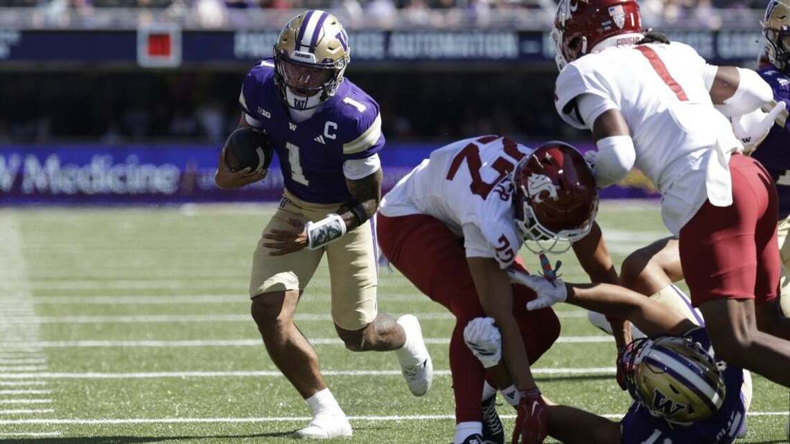 Demond Williams Jr. powers No. 17 Washington past Washington State