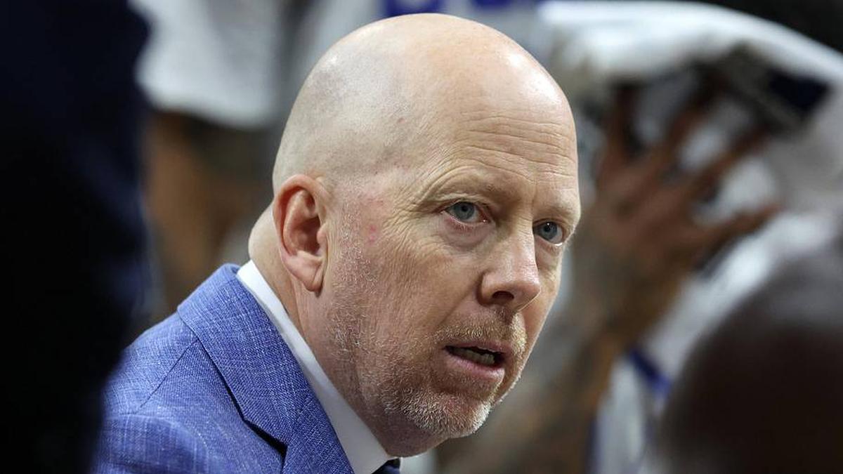 Mar 20, 2026; Philadelphia, PA, USA; UCLA Bruins head coach Mick Cronin reacts in the first half during a first round game of the men's 2026 NCAA Tournament at Xfinity Mobile Arena. Mandatory Credit: Bill Streicher-Imagn Images | Bill Streicher-Imagn Images 