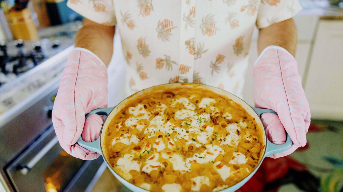 TikTok's Shay Spence Shares His Cheesy Butternut Pasta Bake