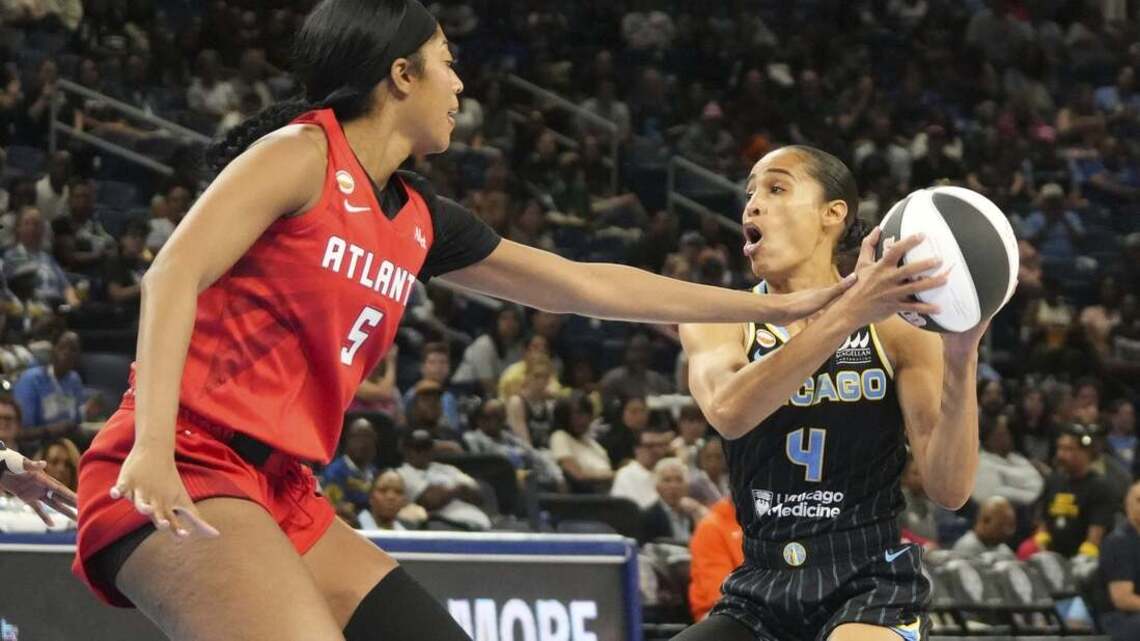 Dream top Sky as Angel Reese posts 17-17 double-double vs. old team 