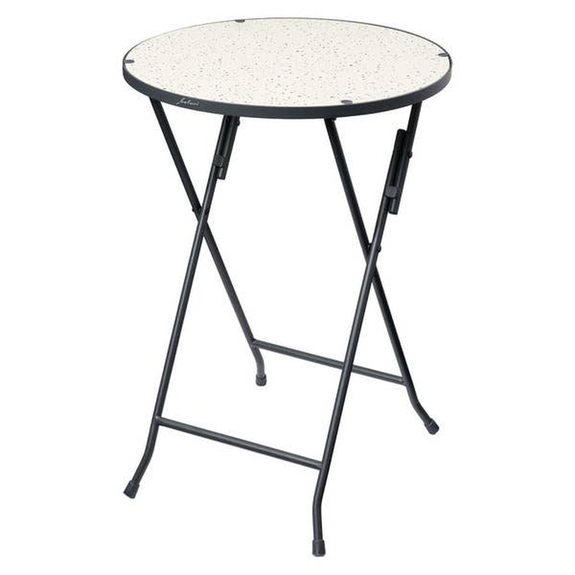  Belavi Decorative Glass Table, Terrazzo.