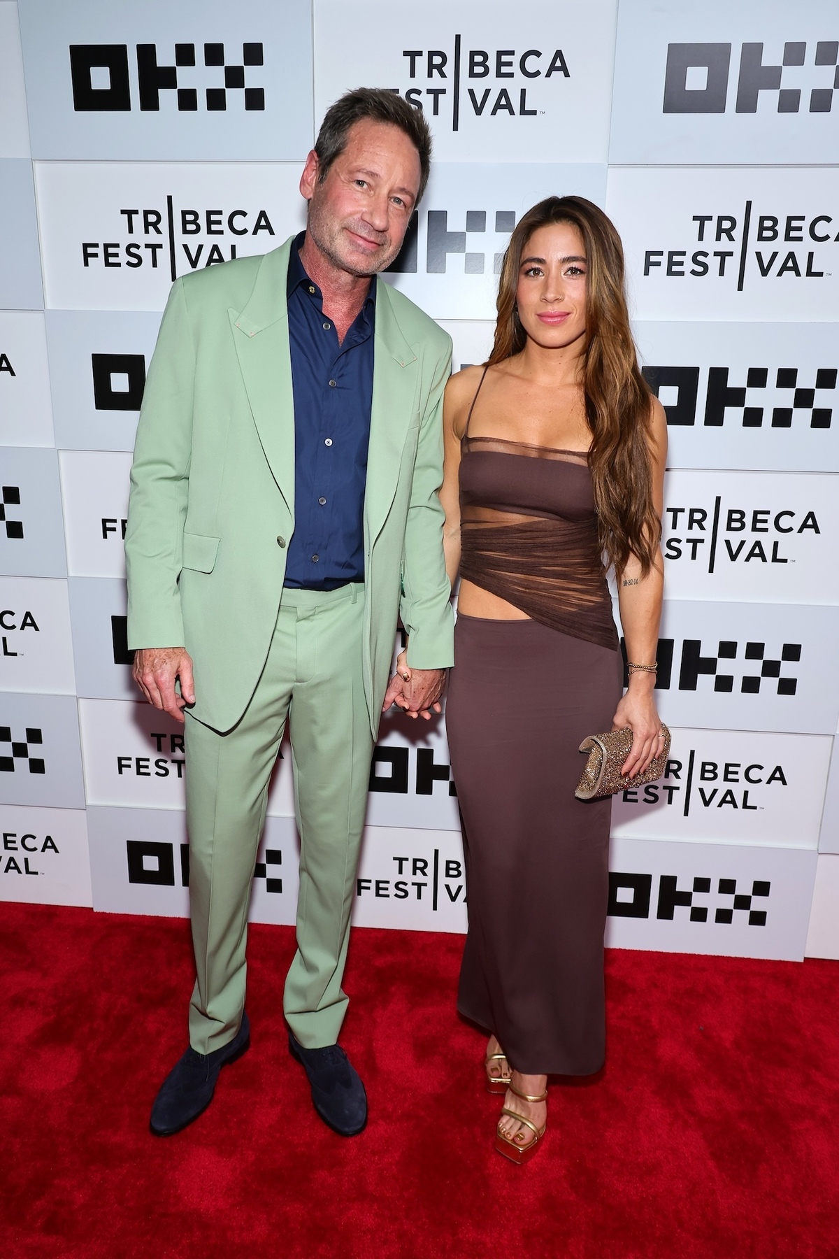 NEW YORK, NEW YORK - JUNE 10: David Duchovny and Monique Pendleberry attend “Bucky F*cking Dent” premiere during the 2023 Tribeca Festival at BMCC Theater on June 10, 2023 in New York City. (Photo by Theo Wargo/Getty Images for Tribeca Festival)