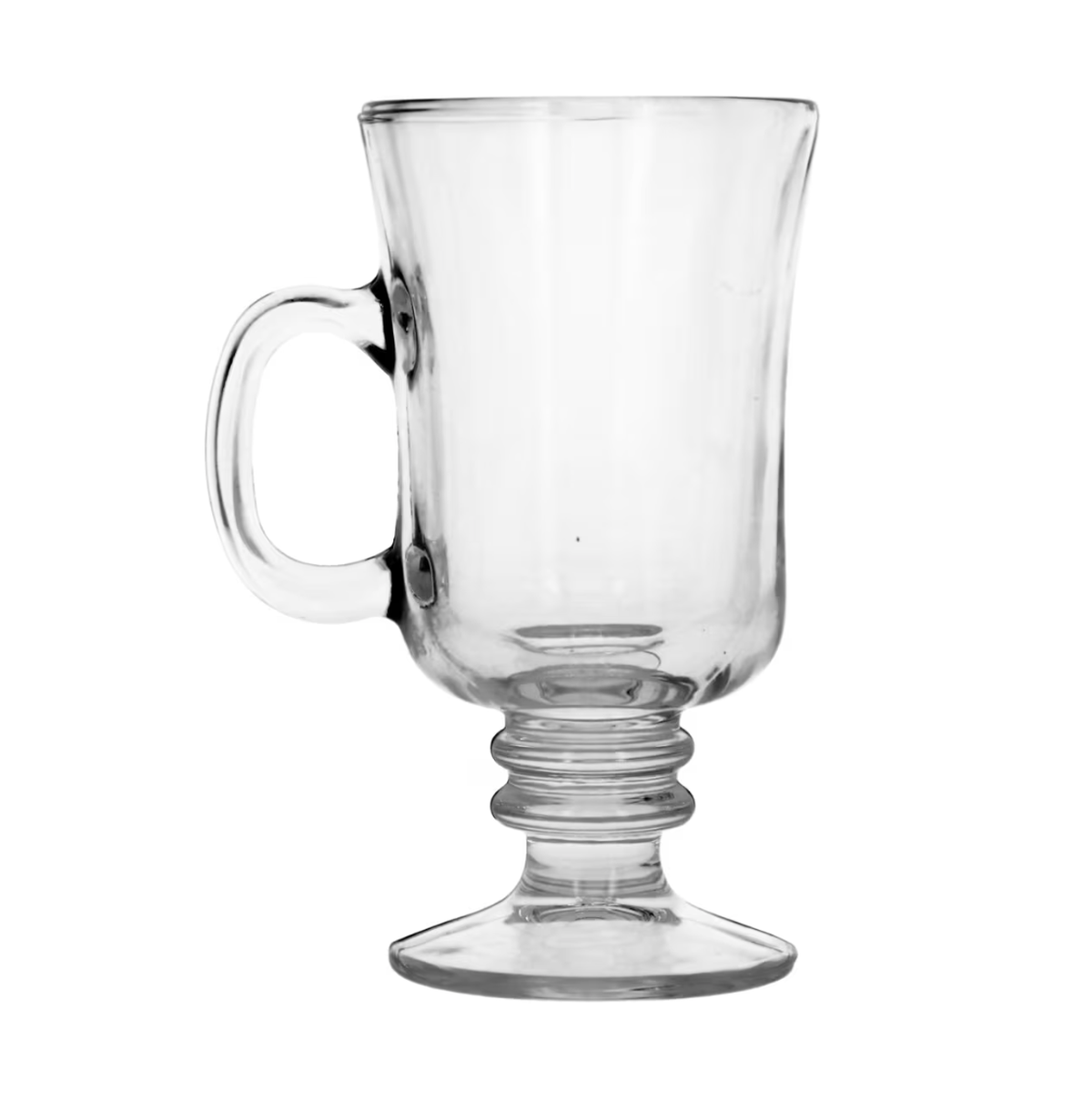 Clear glass coffee mugCourtesy of Dollar Tree