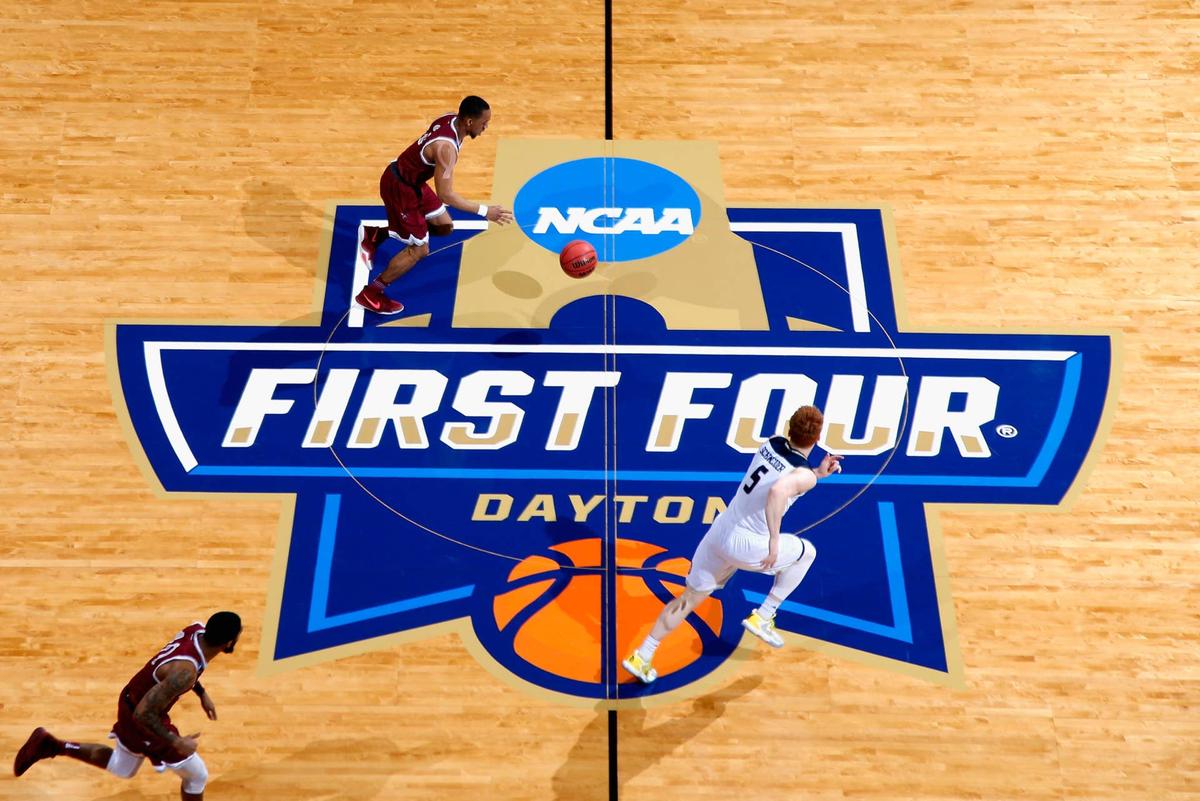  DAYTON, OH - MARCH 15: Rashaun Madison #3 of the North Carolina Central Eagles dribbles the ball in the first half against the UC Davis Aggies during the First Four game in the 2017 NCAA Men's Basketball Tournament at UD Arena on March 15, 2017 in Dayton, Ohio. (Photo by Joe Robbins/Getty Images) 