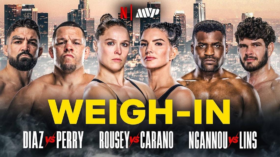 MVP MMA: Rousey vs. Carano Ceremonial Weigh-In 