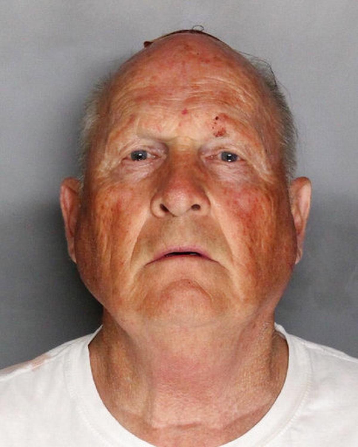 This undated law enforcement photo provided by the Sacramento County, Calif., Sheriff's Office shows Joseph James DeAngelo. DeAngelo, a suspected California serial killer who committed at least 12 homicides and 45 rapes throughout the state in the 1970s and '80s. DeAngleo was identified Wednesday, April 25, 2018, as a former police officer, an official said.