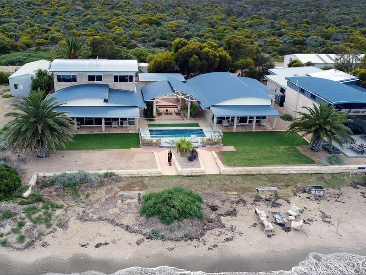  An aerial view of our private villa at Baird Bay Experience. Photo credit: Kathryn Anderson 