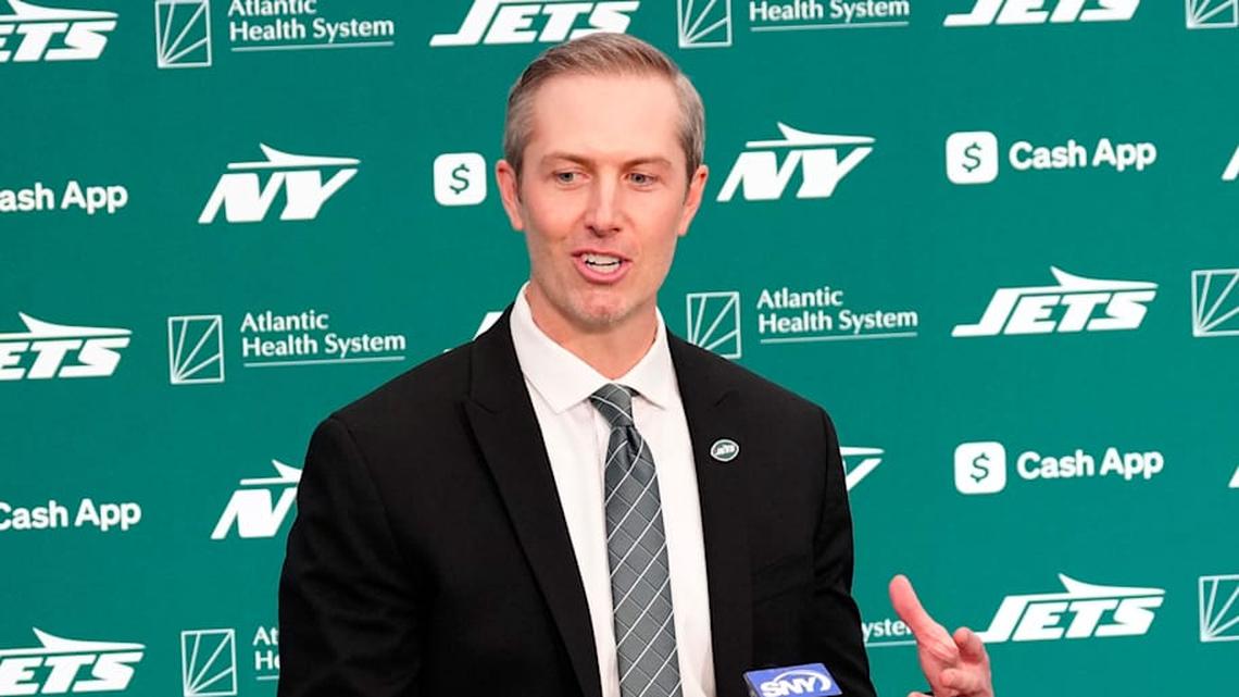  Jets general manager Darren Mougey may have a trick up his sleeve. | Kevin R. Wexler-NorthJersey.com / USA TODAY NETWORK via Imagn Images 