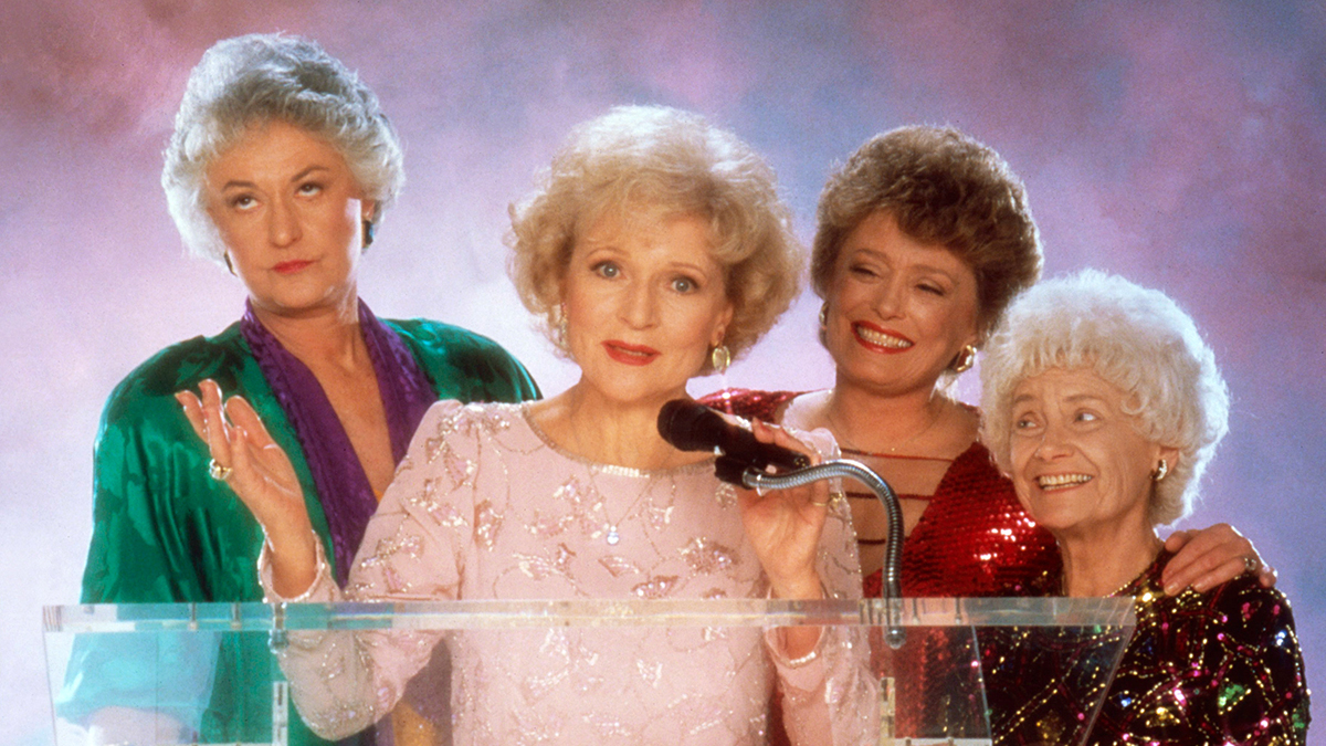 THE GOLDEN GIRLS, from left: Bea Arthur, Betty White, Rue McClanahan, Estelle Getty, 1985-1992, © Touchstone Television/courtesy Everett Collection