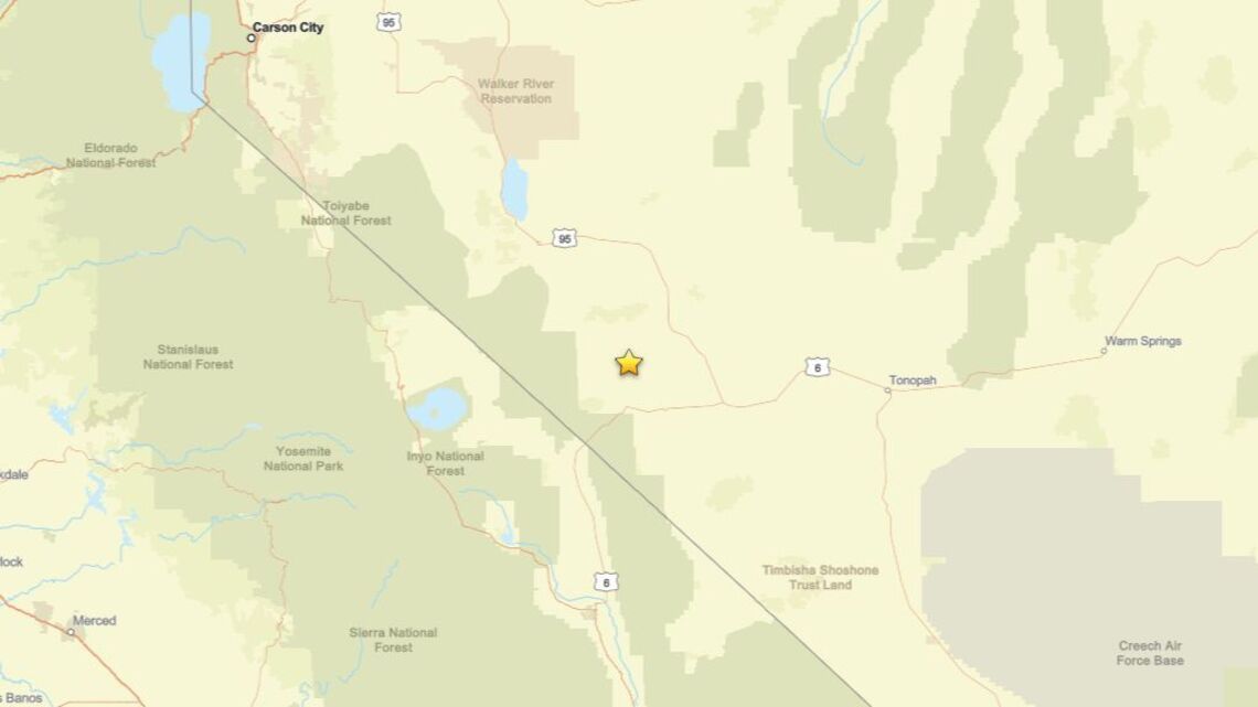 Update: Seismic activity on June 21 - 2.2 magnitude earthquake close to Mina, NV registered 