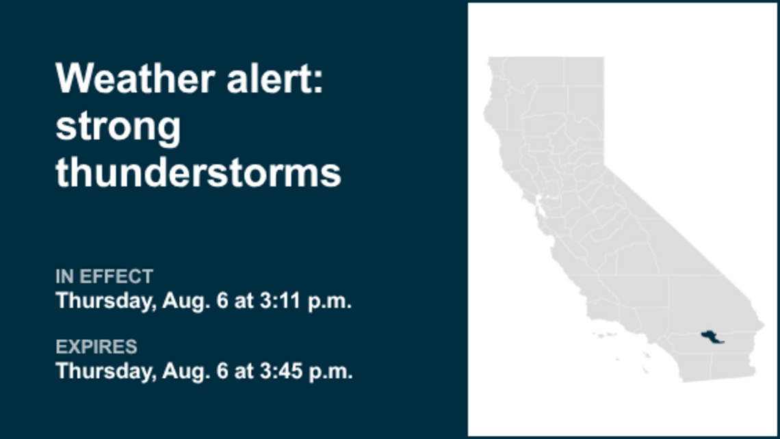 Look for strong thunderstorms in Joshua Tree Thursday afternoon - gusts up to 50 mph 