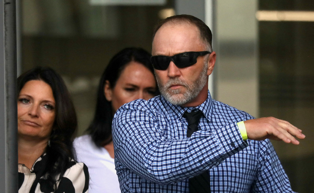 Matt and Amber Robinson, the parents of Tyler Robinson, the man accused of killing conservative activist Charlie Kirk, leave a courthouse on the day of a preliminary hearing for their son, in Provo, Utah, U.S., July 6, 2026.  REUTERS/Jim Urquhart