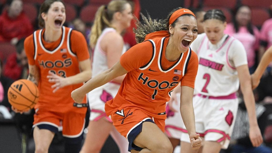 Women's Top 25 roundup: No. 8 Louisville, No. 9 Duke fall on late threes 