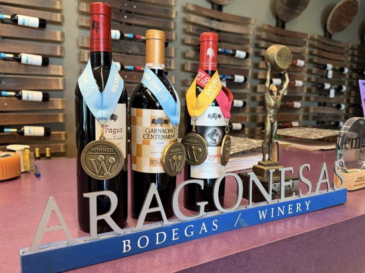  Award-winning wines from Aragonesas are available in the US. Photo credit: Cathy Bennett Kopf 