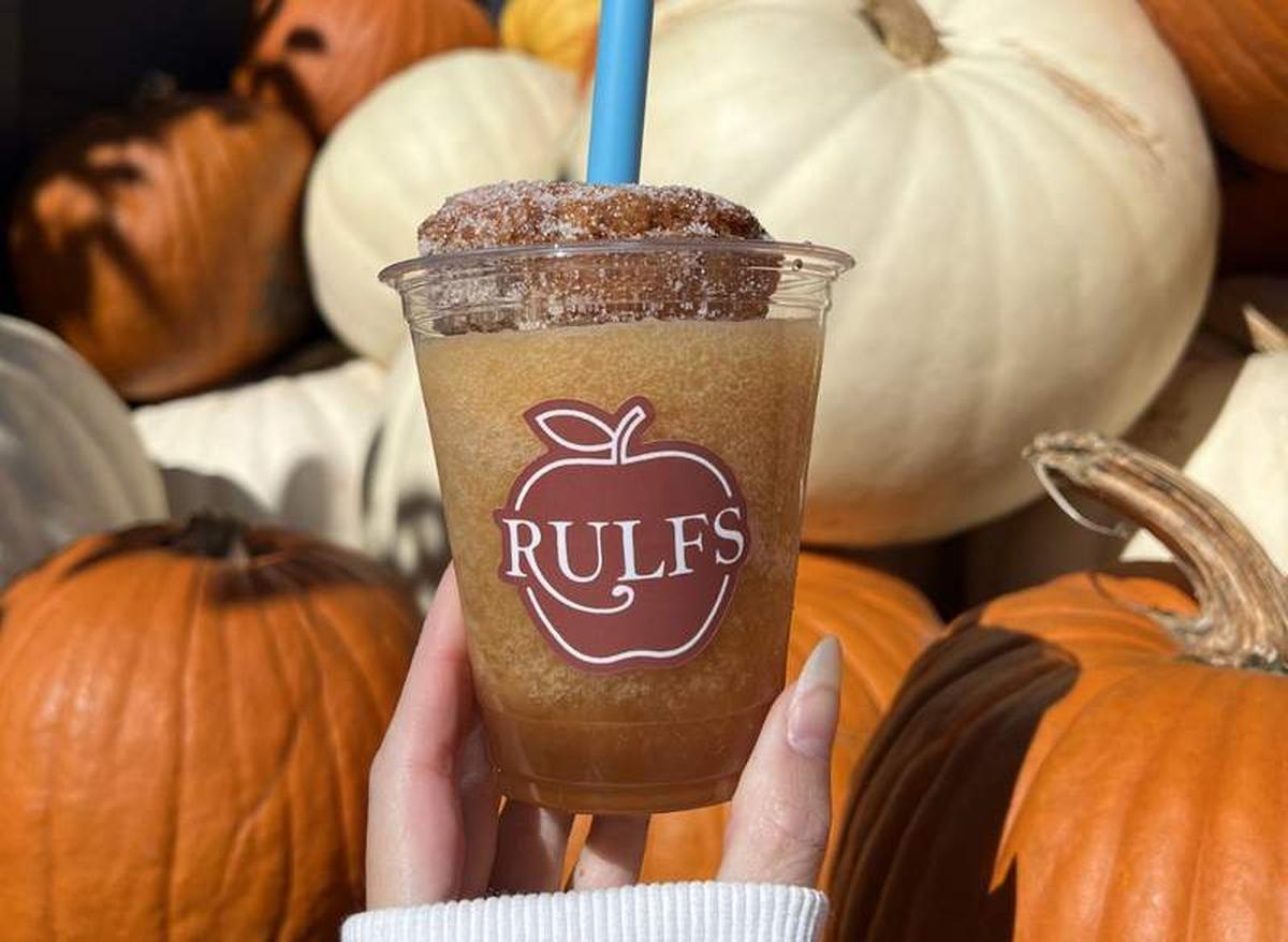  Rulfs Orchard sells apple cider slushies and homemade pumpkin donuts. Photo credit: Alexa Mellardo. 