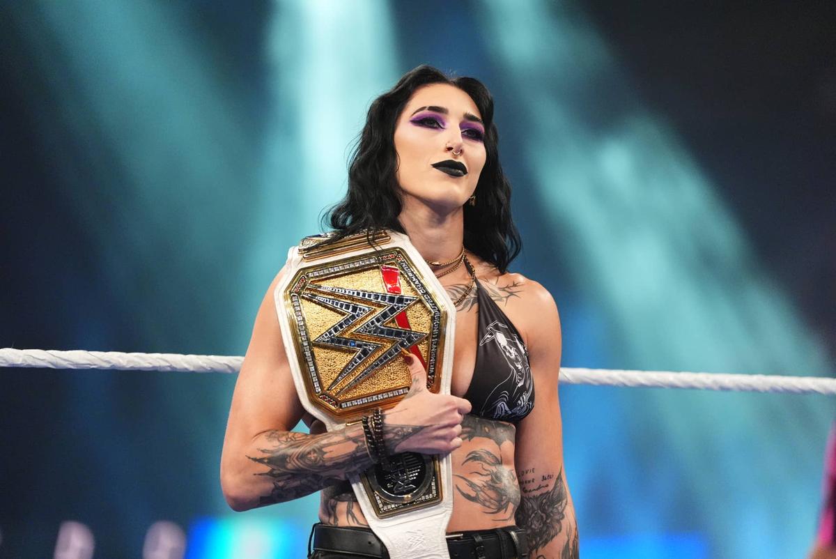  Rhea Ripley will defend the WWE Women's Championship at Clash in Italy 2026. Getty Images