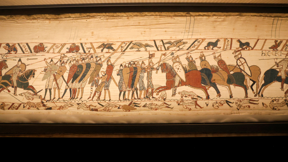 King Charles and France's Macron to view Bayeux Tapestry at the British Museum 