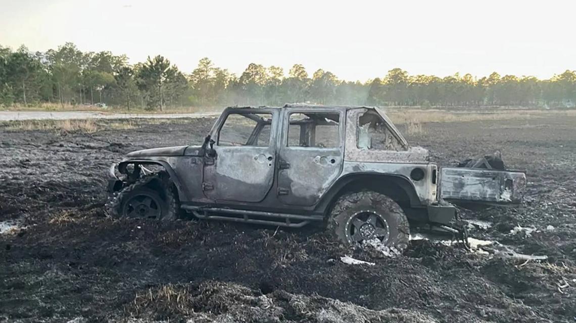 Stuck Jeep Wrangler Sparks 20-Acre Wildfire in Florida 