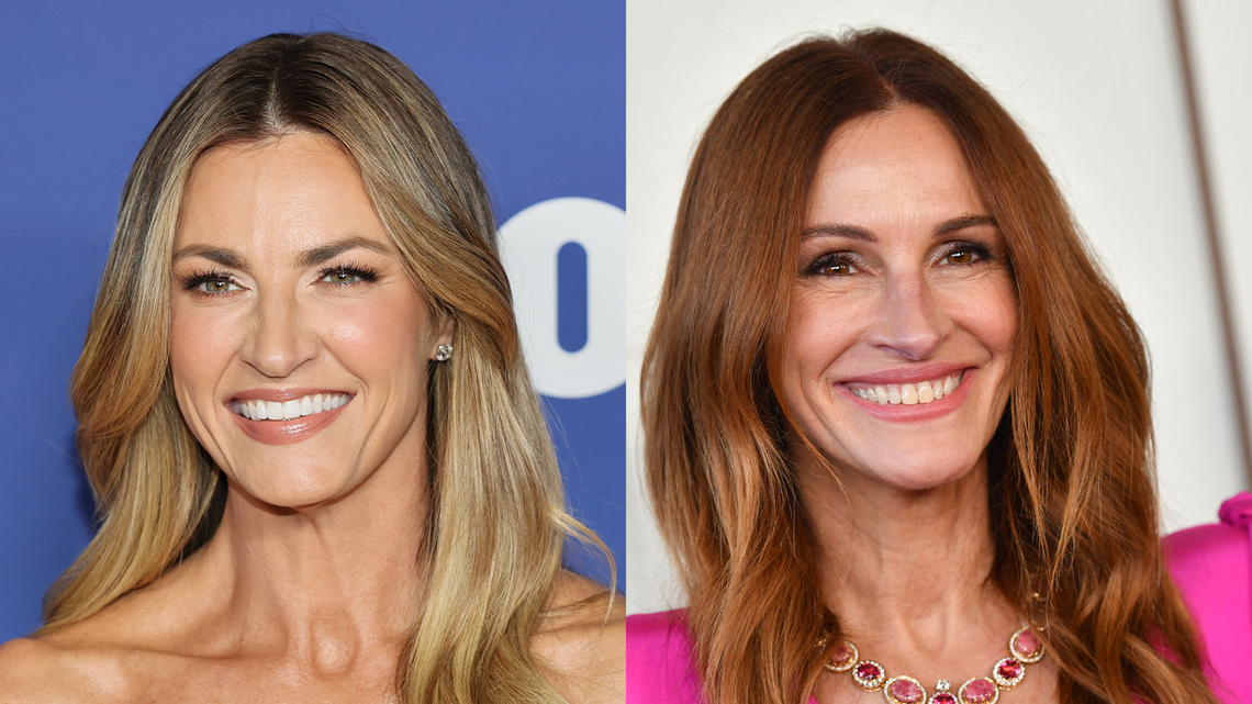Erin Andrews Wore the Rugby-Style Striped Top That Julia Roberts Also Styled 