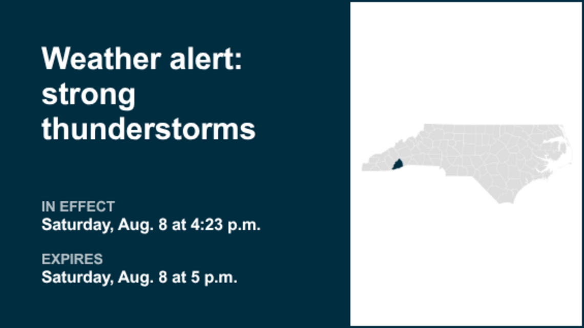 Thunderstorms with pea-sized hail in Transylvania County Saturday, says the NWS 