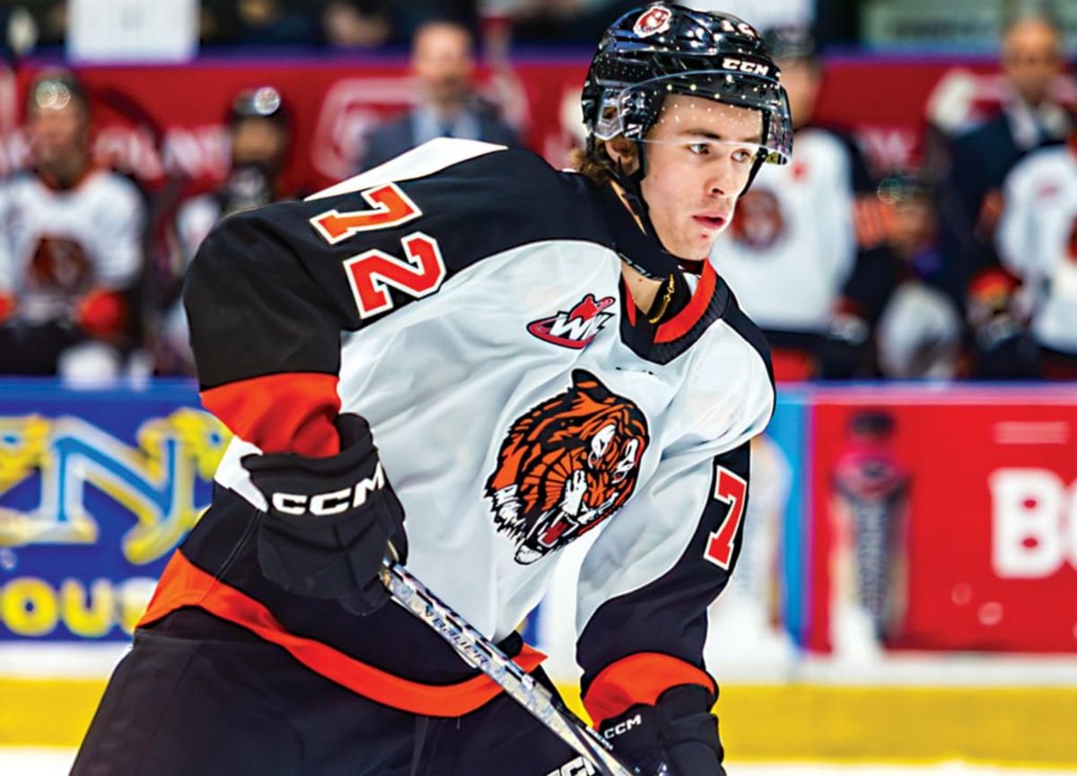  Gavin McKenna was named CHL player of the year in 2024-25 before heading to Penn State. (Mark Peterson) 