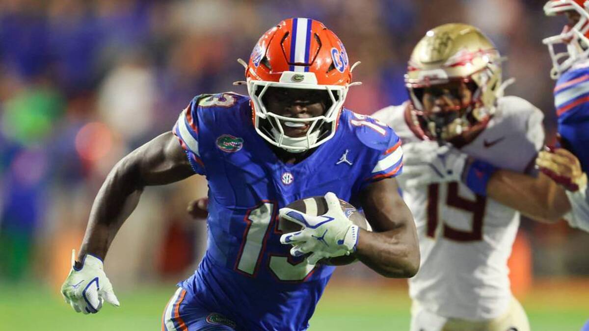  Florida running back Jadan Baugh (13) | Alan Youngblood/Gainesville Sun / USA TODAY NETWORK via Imagn Images 