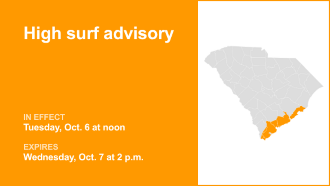 UPDATE: High surf advisory issued for Lowcountry until Wednesday afternoon 