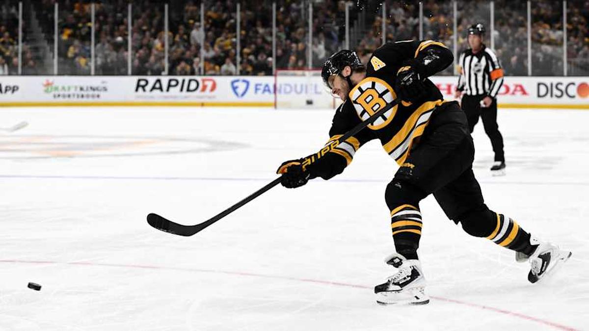  David Pastrnak has been held without a point in the last two games against the Sabres. | Brian Fluharty-Imagn Images 