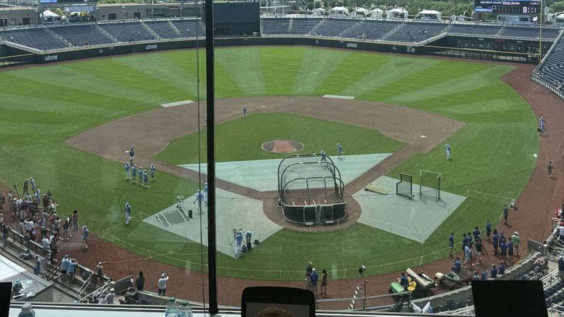 Postcard from Alabama Baseball Practice at the College World Series